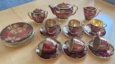 Antique Carlton Ware, 'Rouge Royale' Complete 21 Piece Tea Service Set. 