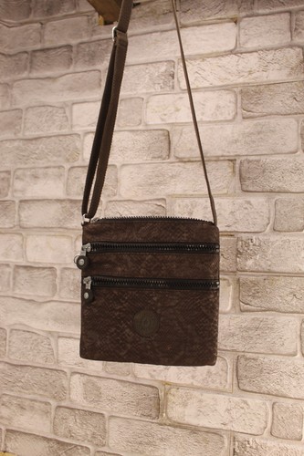Brown canvas moc snake small - brown,