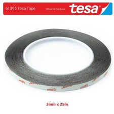 61395 Tesa Tape - Black - 3mm x 25m - UK Official Tesa Supplier - Fast Delivery