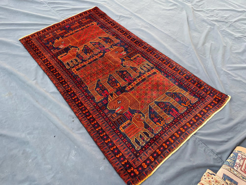 4x7 vintage afghan pictorial - 4x7,