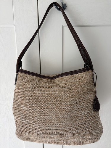 Tula woven hessian - woven, leather