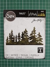 Sizzix Tim Holtz Thinlits Die - Tree Line 661604 - Never Used - Christmas Crafts