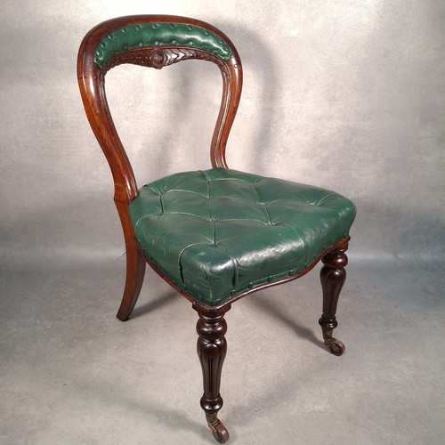 Victorian mahogany leather - victorian,