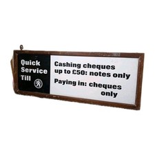 Midland Bank Wooden Sign Quick