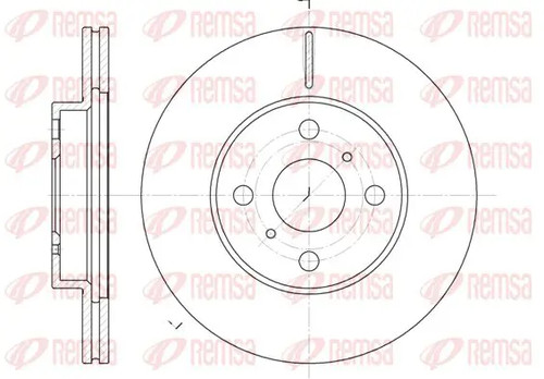 Brake disc front - front, axle
