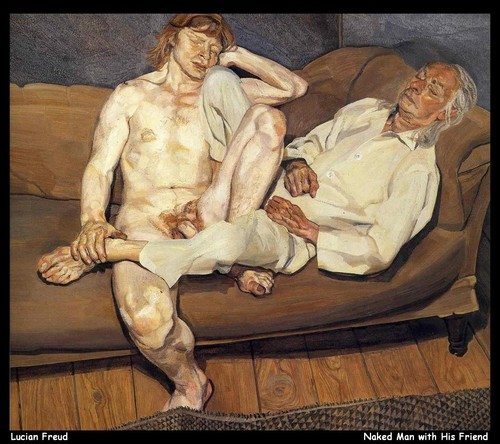 Lucian freud naked man with - lucian,