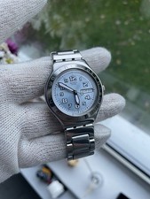 Swatch Irony Blue Dial Day/Date Stainless Steel Quartz Watch Working