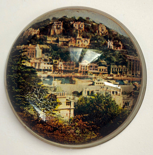 Vintage domed round - domed,