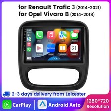 For Renault Trafic 2014-2021 Apple Carplay Android14 Car Radio Stereo GPS NAV FM