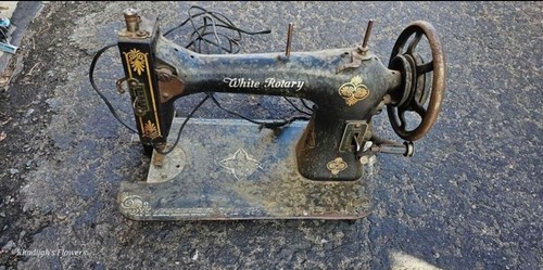 Vintage white rotary sewing - white,