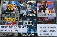 Playstation 1 Instruction Manuals - NO GAME - Huge Selection- Free P&P
