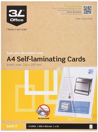 Self laminating cards assure - cards,