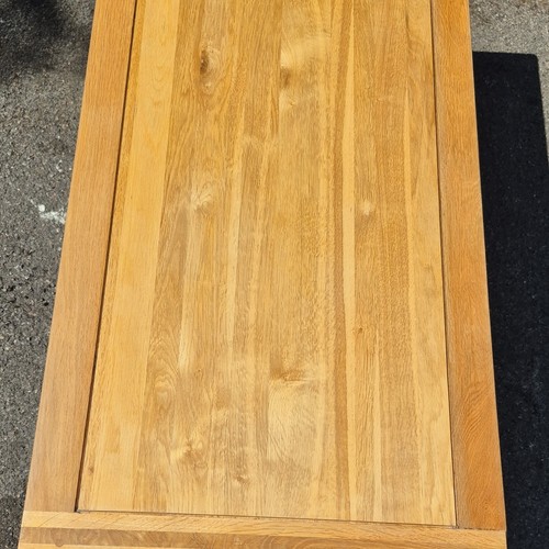 Rectangular oak coffee table - coffee,