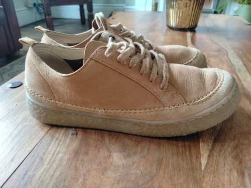 Ladies tan suede clarks flat - ladies,