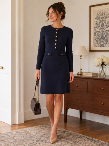 Navy sweater dress size - dress,