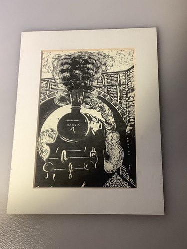 Vintage art woodcut lino print - art,
