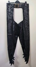 Men’s black cowboy chaps