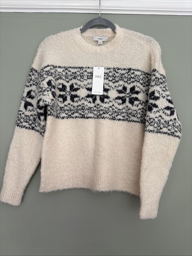 Women cream knitted - m&s,