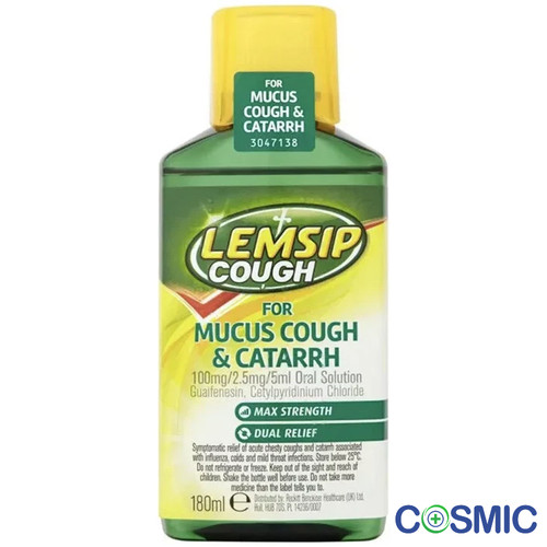 Lemsip cough syrup for mucus - cough,
