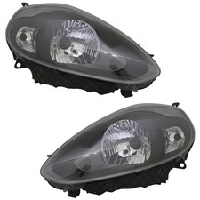 Headlights black for Fiat