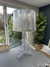 Kartell Bourgie Crystal Table Lamp Transparent Great Condition