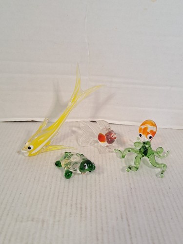 Hand blown glass sea creatures - hand,