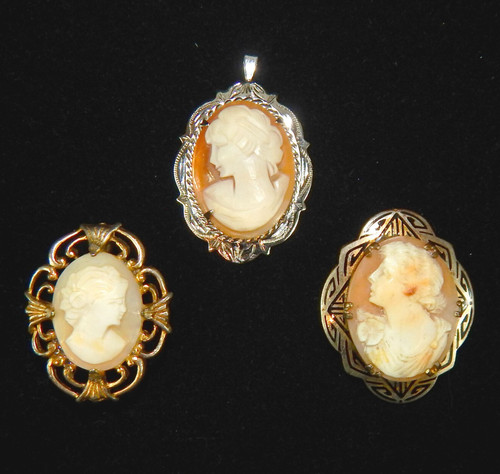 Real vintage cameo shell - real,