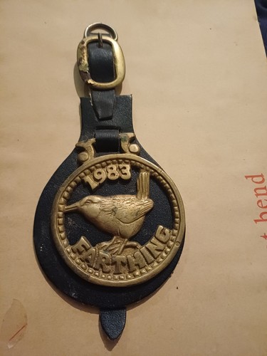 Vintage horse brass leather - vintage,