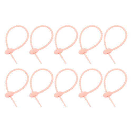 20pcs silicone cable ties - 7",