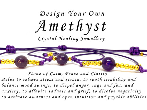 Amethyst bracelet anklet - amethyst,
