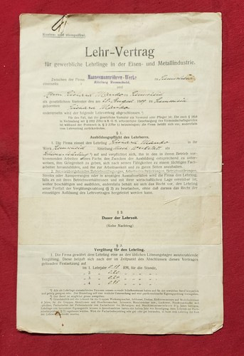 Wwii ww2 german paper document - german,