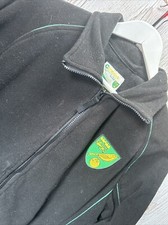 Norwich City Canaries Official Size Small Football Club Black Fleece Jacket
