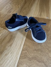Baby Navy Blue Lacoste Shoes size 3