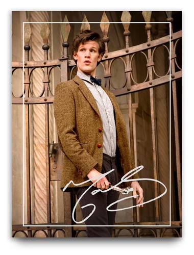 Matt smith signed memorabilia - signed,