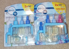 4 x Febreze 3Volution Air Freshener Refill SPRING AWAKENING & COTTION FRESH X2P