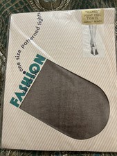 Vintage Fashion Patterned Nearly Black Tights One Size Seamed Point Heel