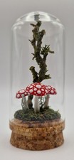 Magical Fantasy Amanita Muscaria Mushroom Inspired Terrarium Decoration