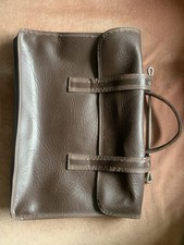 Lovely Vintage Brown Leather/pvc Sheet Music Bag Briefcase Satchel Bag