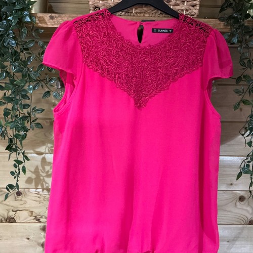 Dunnes fuchsia pink lace - fuchsia,