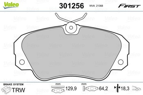 Front disc brake pad - brake, valeo