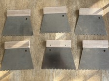 6 x Adhesive Comb Tiling Flooring Glue Spreader 18cm caddy tools spreader pro 