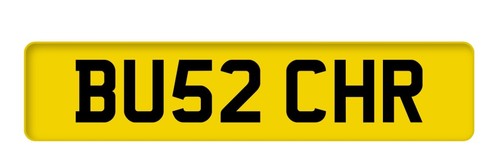 Butcher number plate bu52 - number,