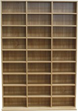 Oak storage shelf rack unit - oak,
