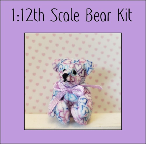 Miniature bear kit hearts - bear,