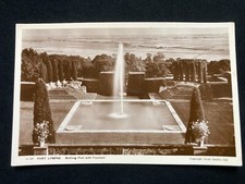 Bathing Pool & Fountain Port Lympne Kent Real Photo Vintage Postcard P22