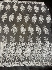 1m  Meter Ivory Embroided