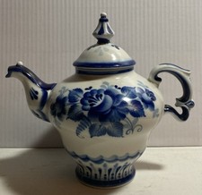 GZHEL Soviet Porcelain Teapot