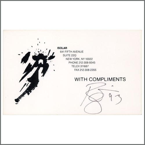 David bowie 1993 autographed - 1993,