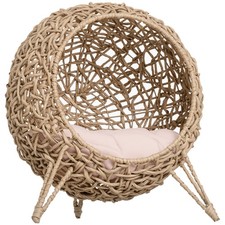PawHut Wicker Cat House
