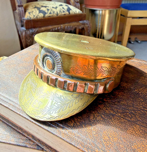 Trench art military cap - military, wwi